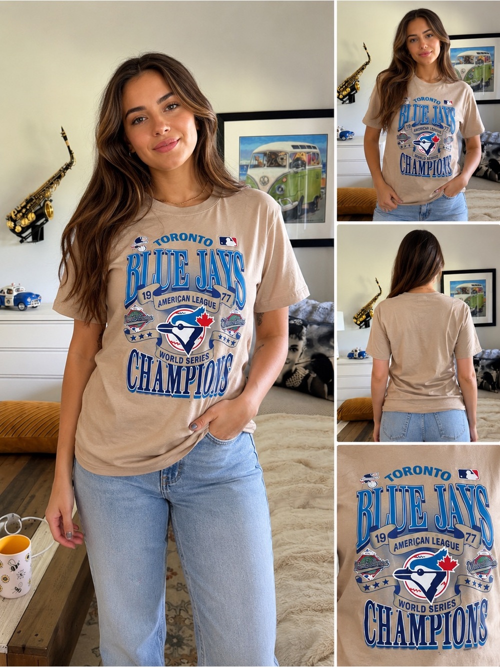 Toronto Blue Jays World Series Champions Graphic T-Shirt Small
